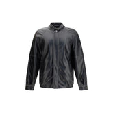 MM6 Black Polyester Bomber